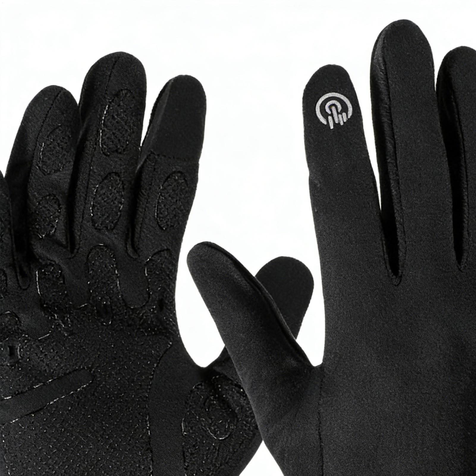 Running Gear In The Cold - Guantes cálidos para ciclismo, dedo completo,