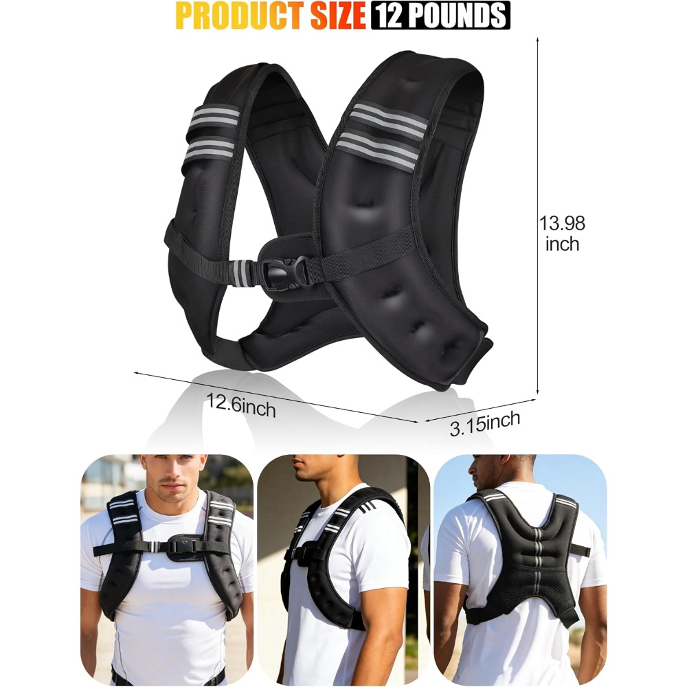 Chaleco con peso para fitness, - Running Hydration Vest reseña y precio