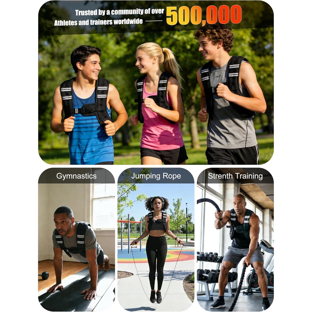 Chaleco con peso para fitness, - Running Hydration Vest reseña y precio